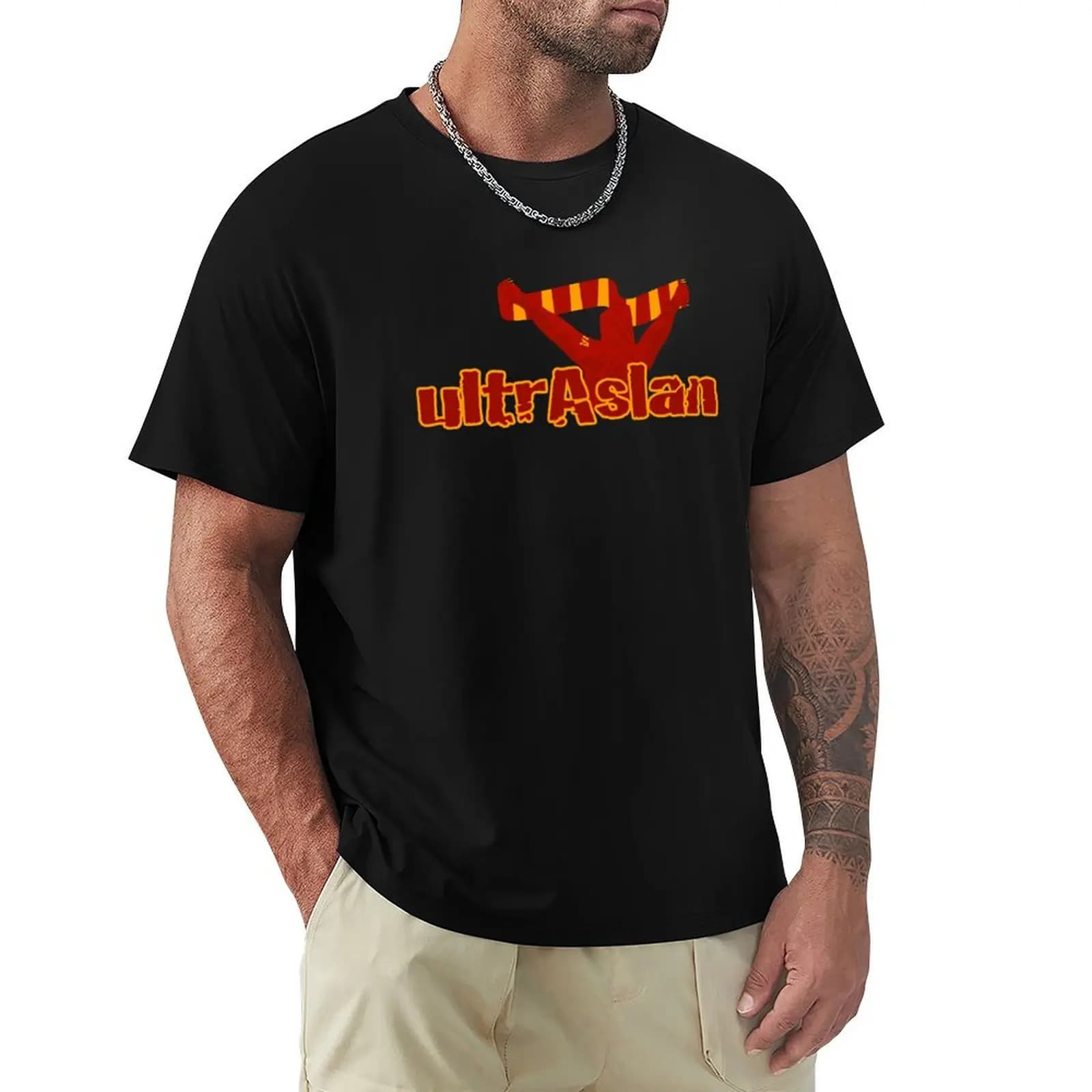 ultrAslan Gala Istanbul Football Ultras Fans Firm T-Shirt street wear vintage clothes Man t-shirt Men's cotton t-shirt