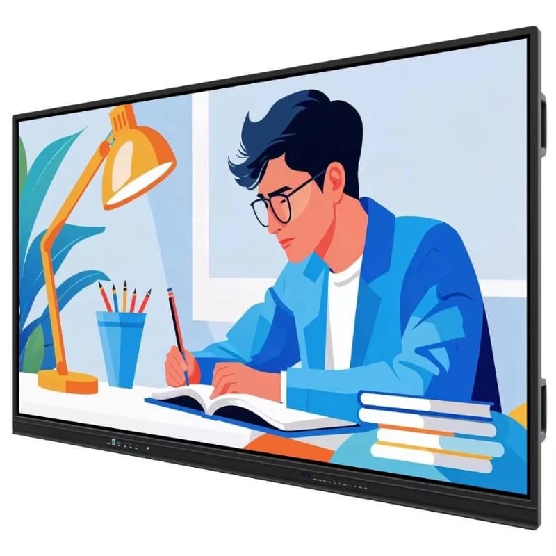 Interactive whiteboard display 75-inch USB RS232 RJ45 port for teaching and conference applications Wifi display