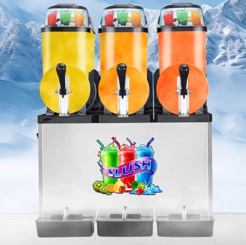 High Productivity Commercial Slush Maker Smoothie Machine New 1 Tank 2 Tanks 3 Tanks Slushy Maker