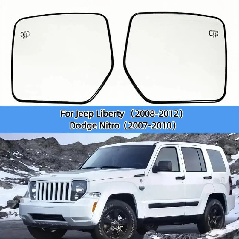 Car mirror For Jeep Liberty Liberty 2008-2012,Dodge Nitro 2007-2010 lens reverse rearview mirror mirror heating glass