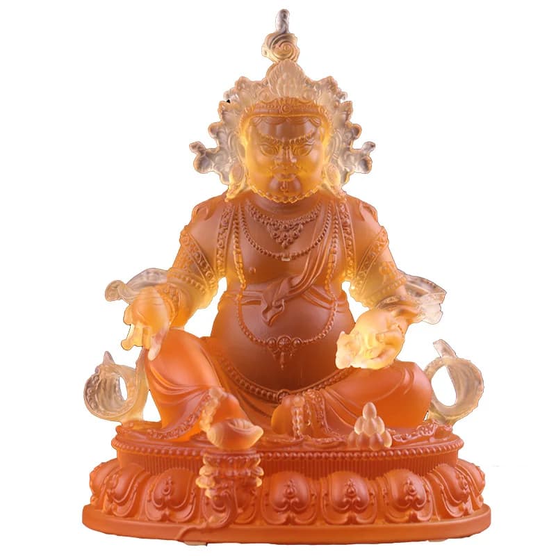 CXX glazed home is dedicated to the Buddha statue of the God of Wealth, living room home front desk crafts
