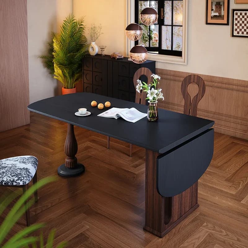 Folding Wood Dining Table Wall Hallway Kitchen Study Dining Table Designer Desk Coffee Space Small Saving Muebles Home Furniture