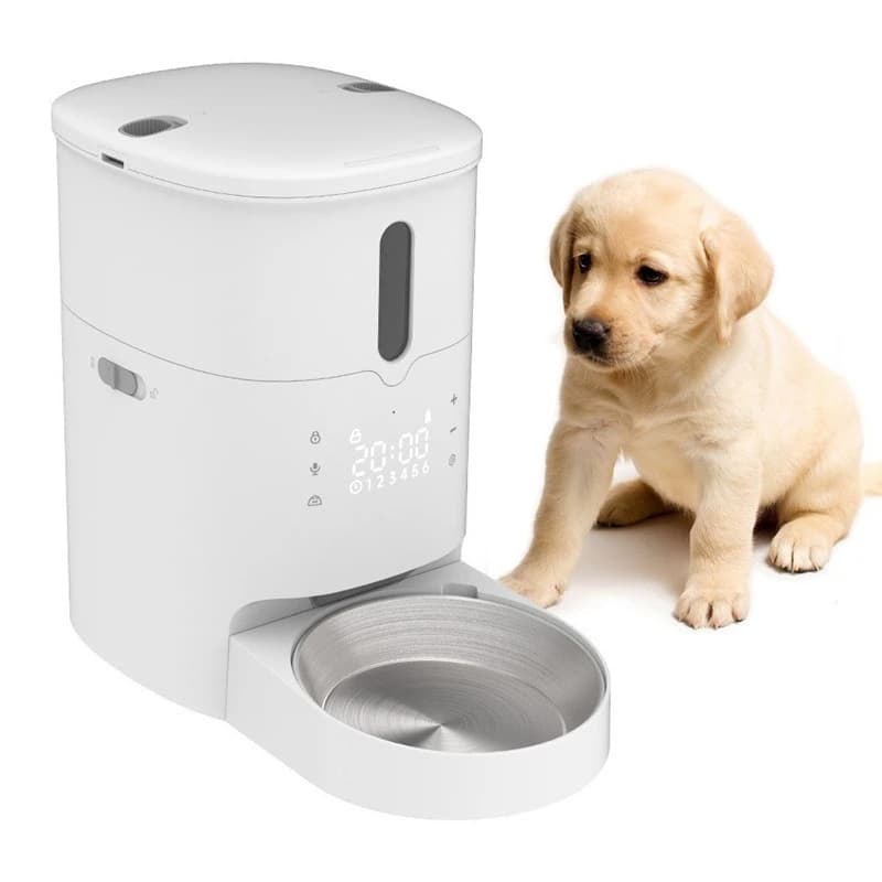 3L pet feeder Smart button WI-FI cat and dog feeding bowl Timed quantitative feeder