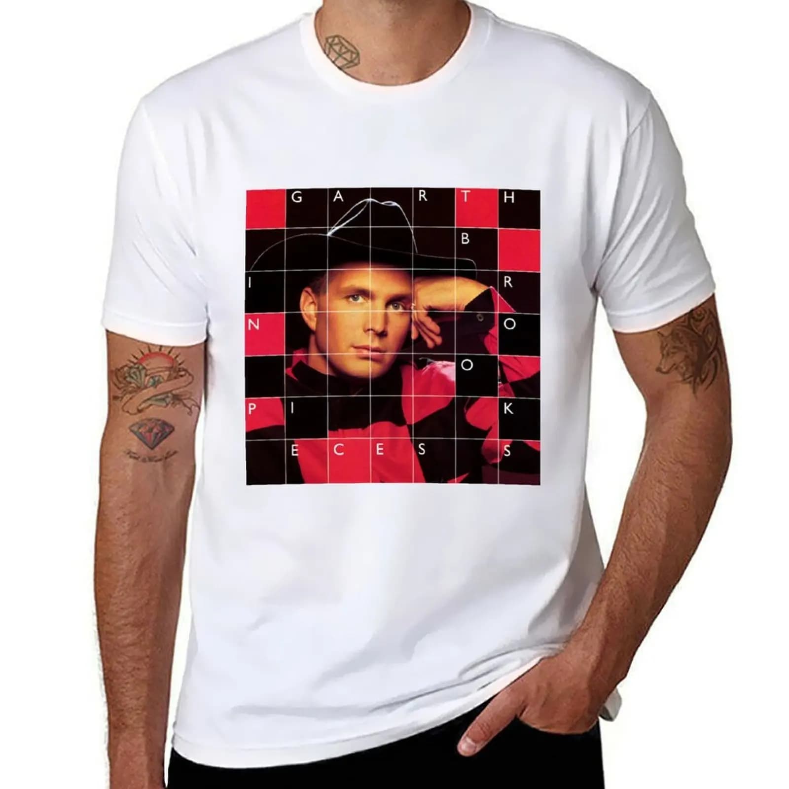 Garth Brooks In pieces T-Shirt man t shirts graphic t shirts for man graphic funny T-Shirt