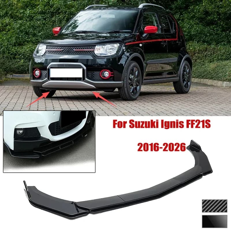 5pcs Front Bumper Shovel For Suzuki Ignis FF21S 2016-2026 Spoiler Front Bumper Deflector Anti Scratch Protection Device