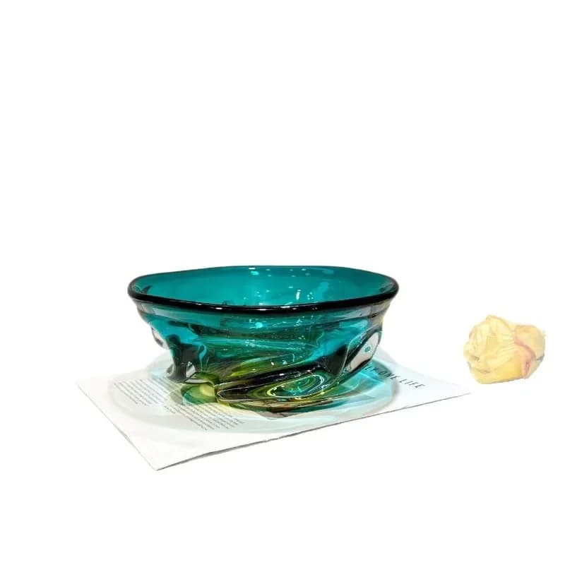 Light luxury simple waist geometric glass vase, flower arrangement flower dining table decoration home decoration ornament