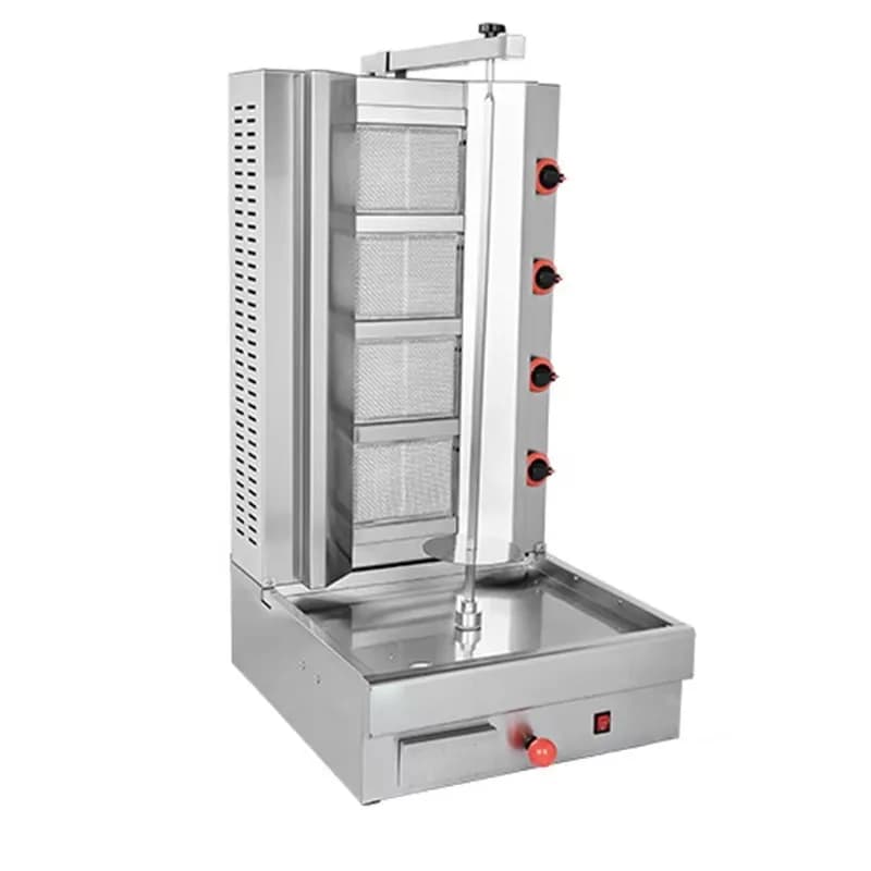 For restaurants and hotels with new or  engines and motors 4-Burner  shawarmer 220V shawarmer