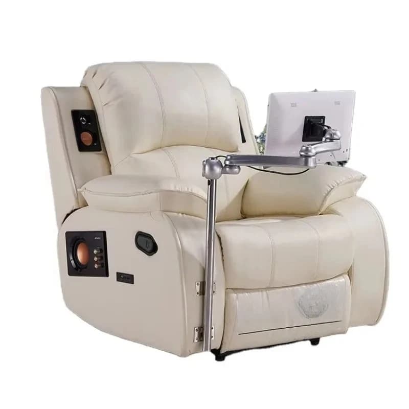 -ForComfortable Electric Sofa Massage Multifunctional Lazy Sofa Single Seat Recliner Sofa&