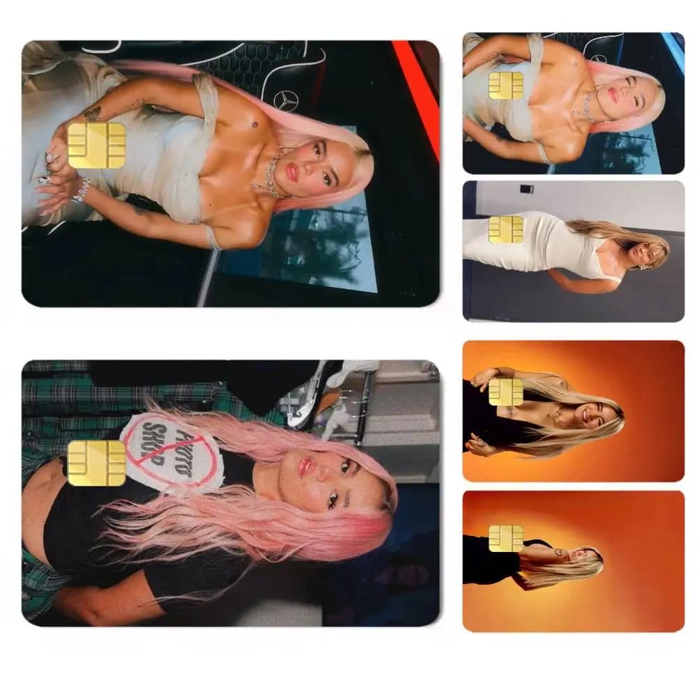 Reggaeton Karol-G Tropicoqueta-a High Definition Matte PVC Film Tape | For Credit Card, Debit Card Stickers & Gift Decoration