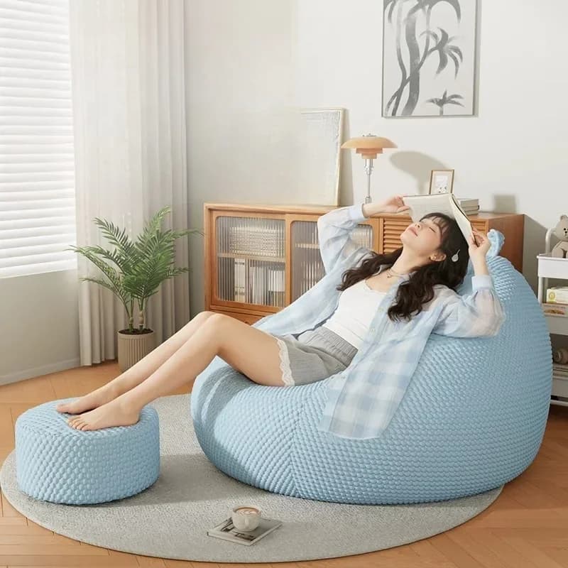 Convenient Padded Sleek Minimalist Bean Bag Sofas Cushioned Soft Decorative Practical Plush Bean Bag Sofas Puff Sofa Furniture