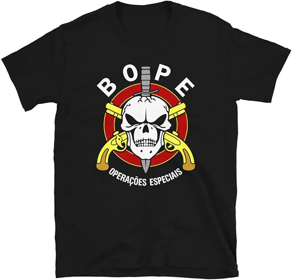 BOPE Batallon Ops Policiales Especiais Men T-Shirt Batallion Special Operations Brazil Tropa de Elite Military TShirt