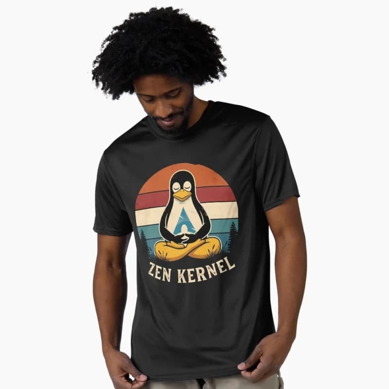 Zen Kernel Meditating Linux Penguin Funny Developer Gift t shirt for Software Engineer Graphic clothes All size Tops S-6XL