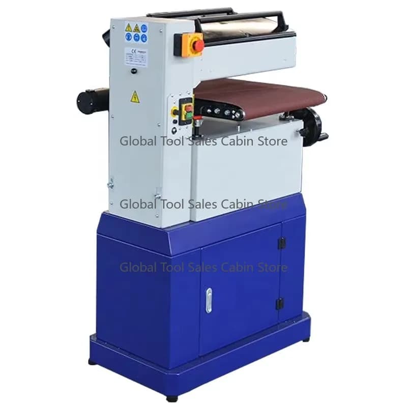 Factory Wholesale 18 Inch Cabinet-Type Woodworking Drum Sander Belt Grinder Space-Saving Design Dust Port Motor Core