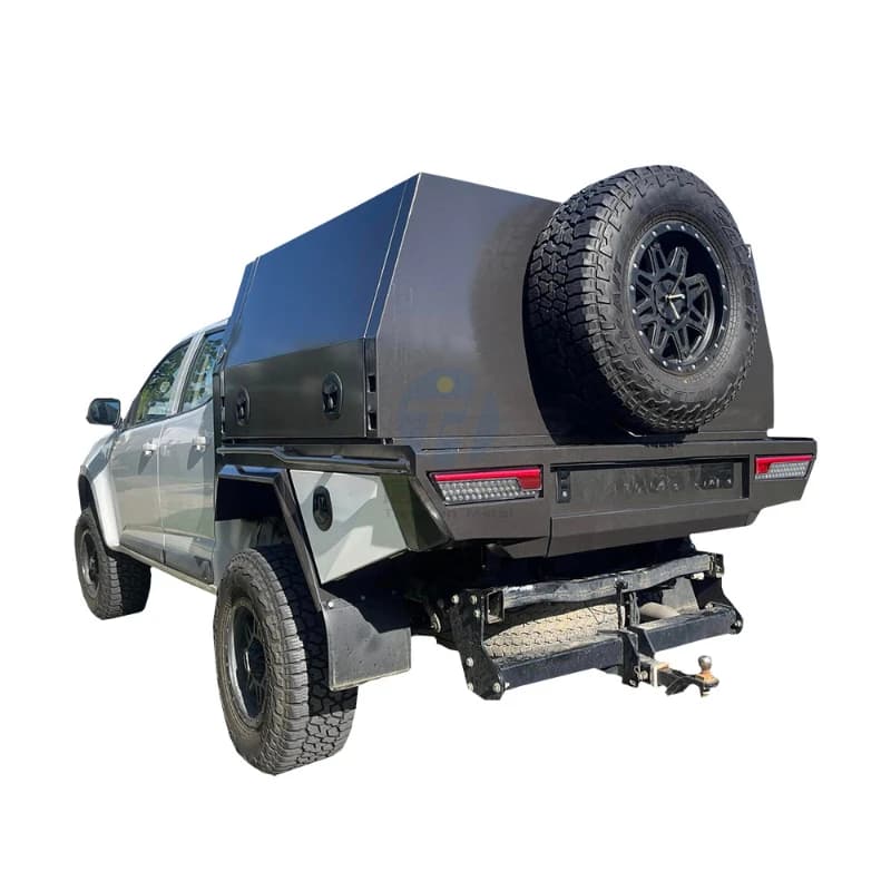High Quality Aluminum Ute Canopy With Drawer And Drop‑Down Panels