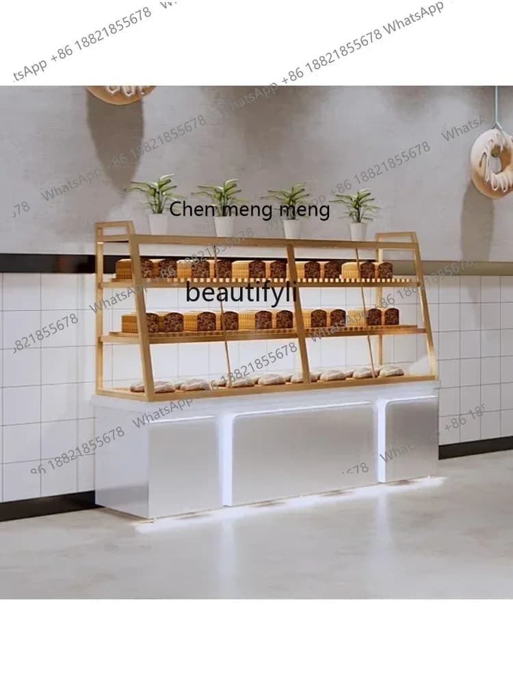 X A Bread Display Cabinets Baking Shop Cake Nakajima Cabinet Commercial Custom Glass Cashier Small Bakery Side Cabinet