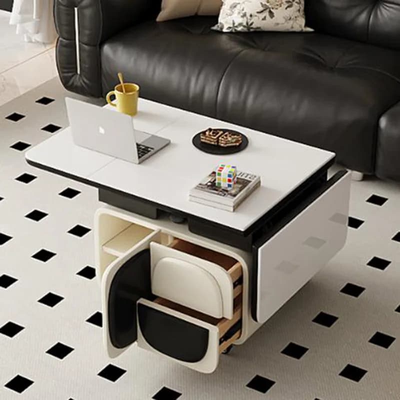 Storage Standing Side Table Cute Simple Unique Drawers Aesthetic Side Table Bedroom Decoration Couchtisch Postmodern Furniture