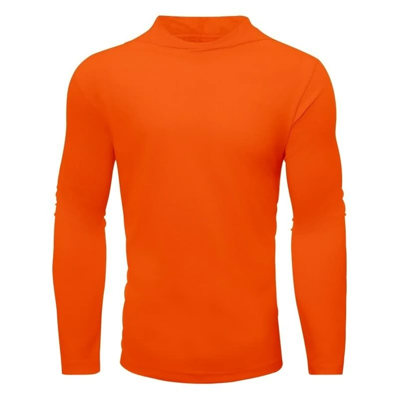Hooded Long-sleeved T-shirt Men's Spring and Autumn Fitness Wear European American Quick-drying Sports Top Simple Fashionable