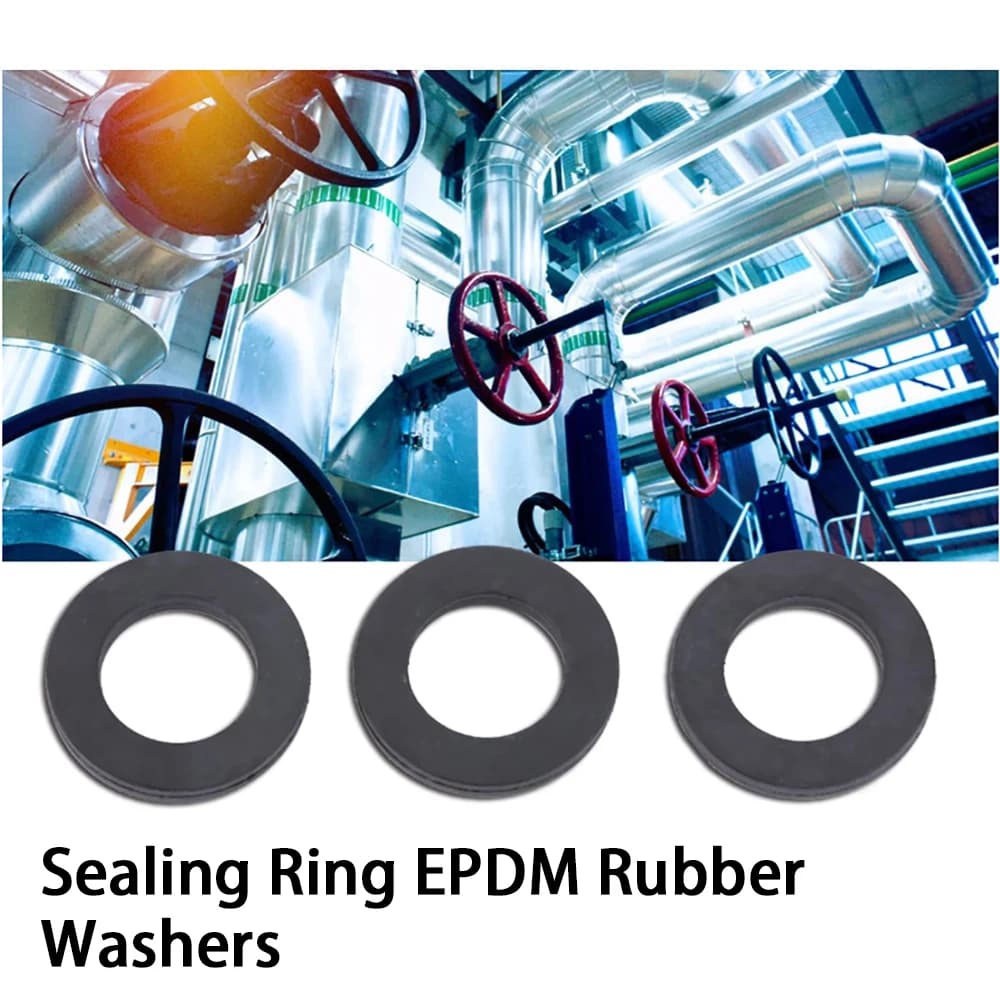 30pcs Sealing Ring EPDM Rubber Washers Gaskets Black White Sealing Hard Washers Insulation Gasket Ring