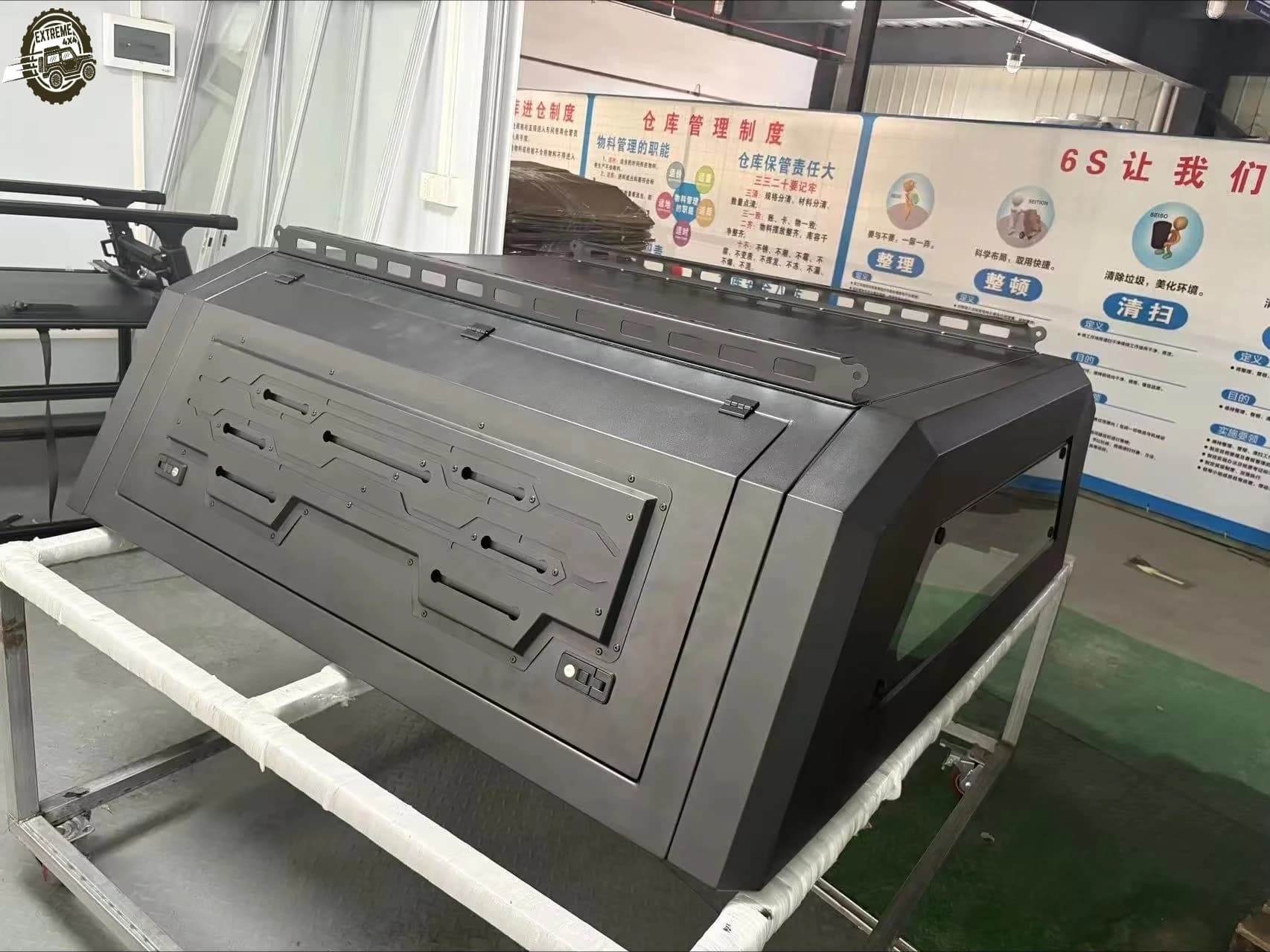 Durable Aluminum Alloy High Hard Top Canopy with Fiberglass Cover for Pickup Trucks Easy Installation Cargo Protection Auto Part