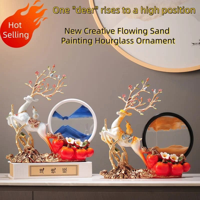 New creative liquid sand painting ornament a family art decoration Christmas gift suitable for living room home decor