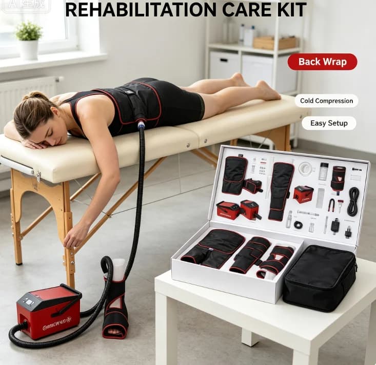Postoperative cold therapy machine Freeze compression cooling system Orthopedic rehabilitation Joint swelling pain relief device