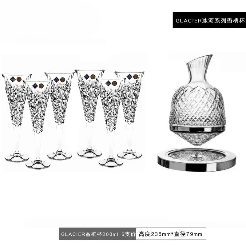 Crystal glass classic goblet, wine set decanter set