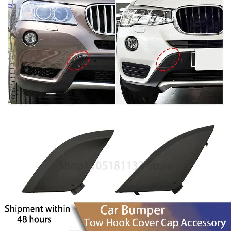 For BMW F25 X3 2011-2017 Front Bumper Tow Hook Cover 51117210474 51117338474 Black Premium Quality SAV Professional Grade