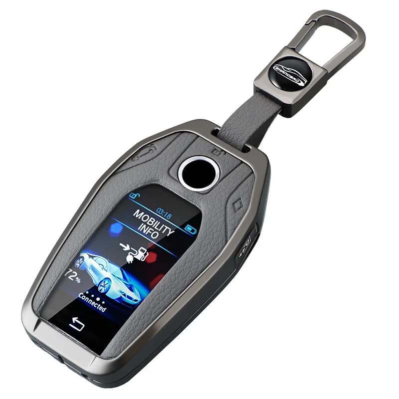 Luxury Leather Key Cover Remote Key Case For BMW C X5 X6 X7 iX3 iX 3 5 7 Series G20 G30 G05 Smart Key Fob Case Car Accessories