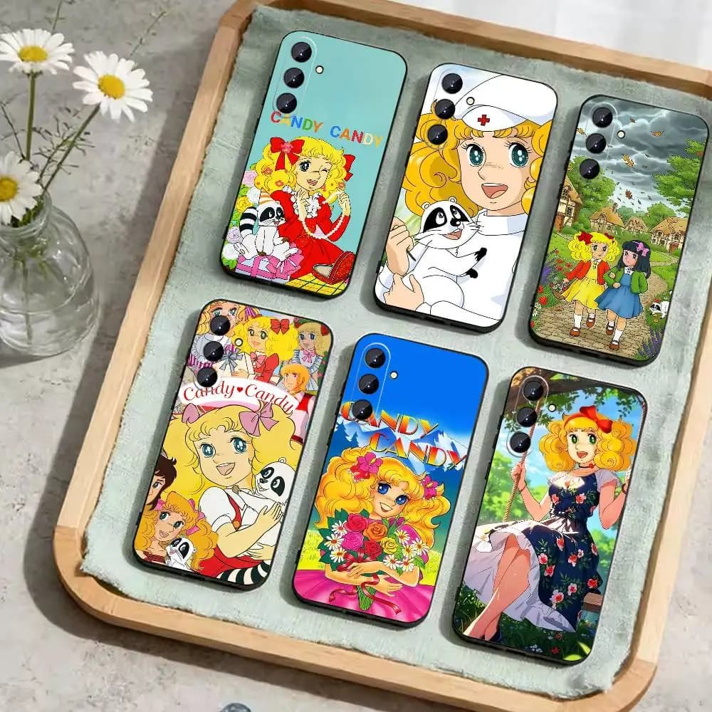 Sweet H-Candy C-Candy CC-ES Phone Case For Samsung Galaxy A73,A72,A71,A70,A52,A51 Others Soft Black Cover