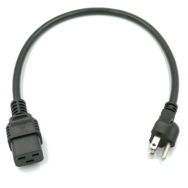 5pcs 0.5m 15A 125V NEMA 5-15P to C19 North American Power Cord Cable 3X14AWG