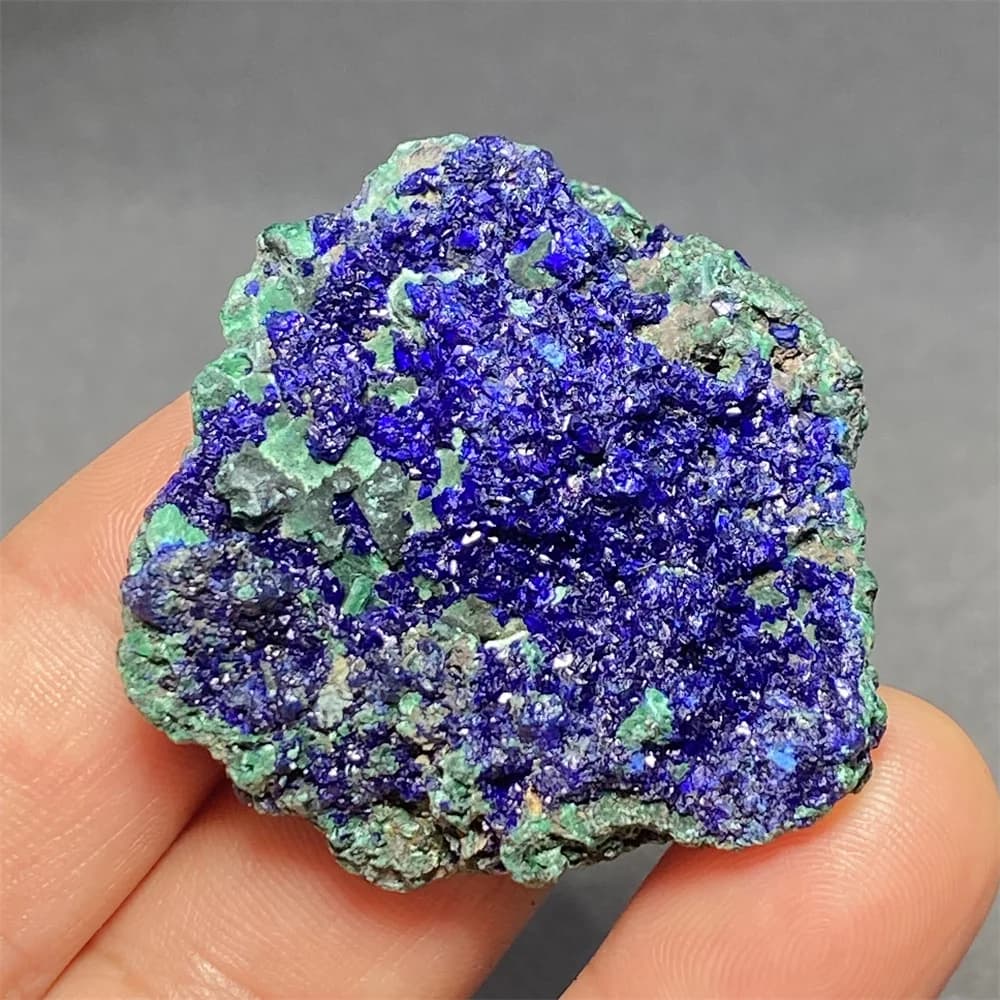 Natural Azurite Malachite Raw Stone Mineral Specimen Geode Healing Home Decoration Holiday Gift