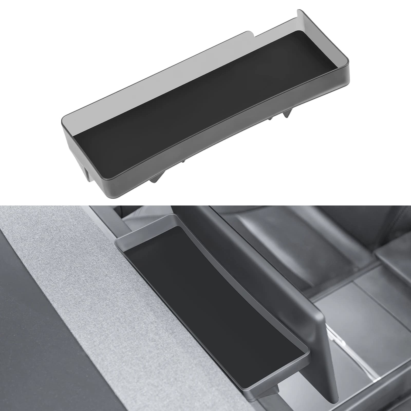 Upgrade Behind Screen Storage Box for 2024-2025 Tesla Model 3 Highland and 2025-2026 Model Y Juniper Accessories