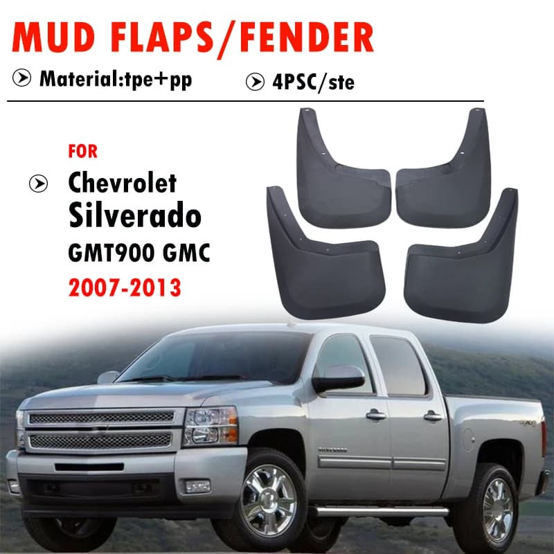 FOR Chevrolet Silverado GMT900 GMC Mudguard Fender Mud Flap Guards Splash Mudflaps Car Accessories 2007 2008 2009 2010 2011 2013