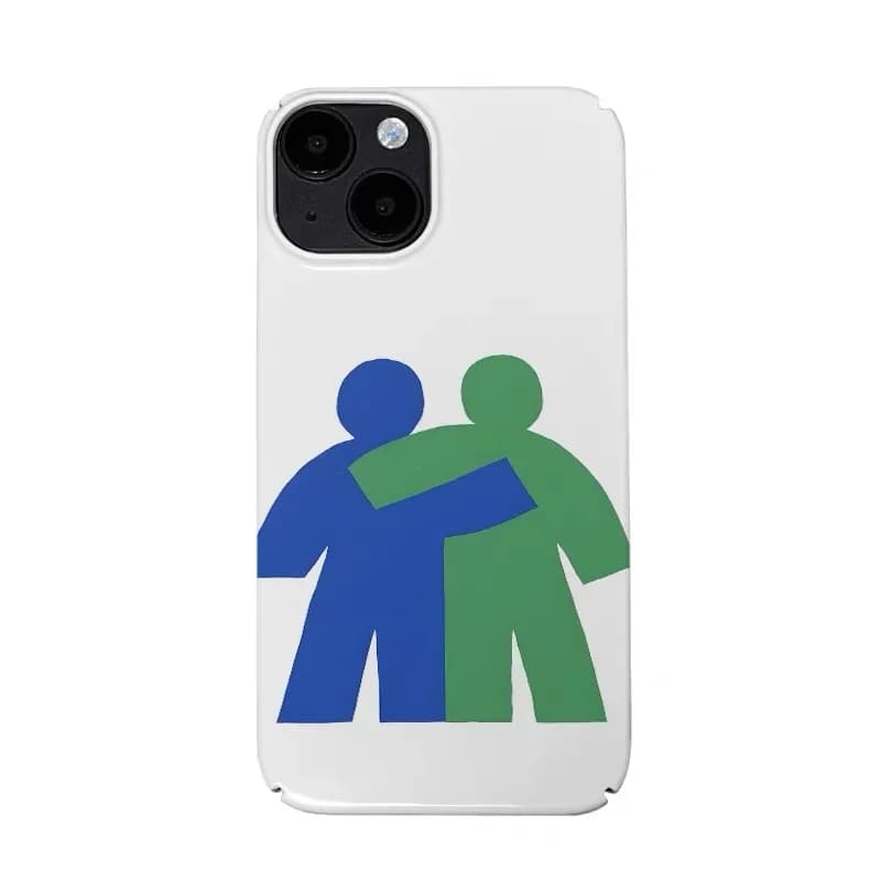 Little Blue and Little Green Painting Art Phone Case for IPHONE 17Air 16E 15PROMAX 14Plus 13 12 MINI 11 XR Acrylic Phone Cover