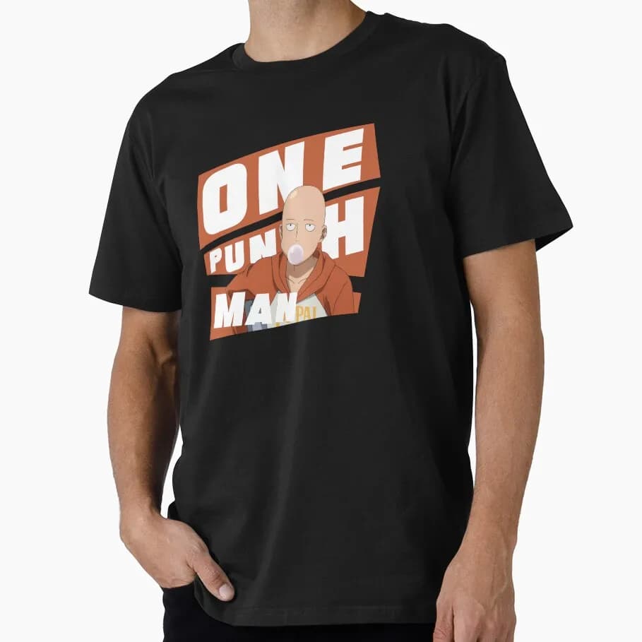 Hagemanto Saitama Superhero  Anime Gift T-shirt 1207 One Punch Man Manga Print Graphic Clothes All Size Tops S-6XL