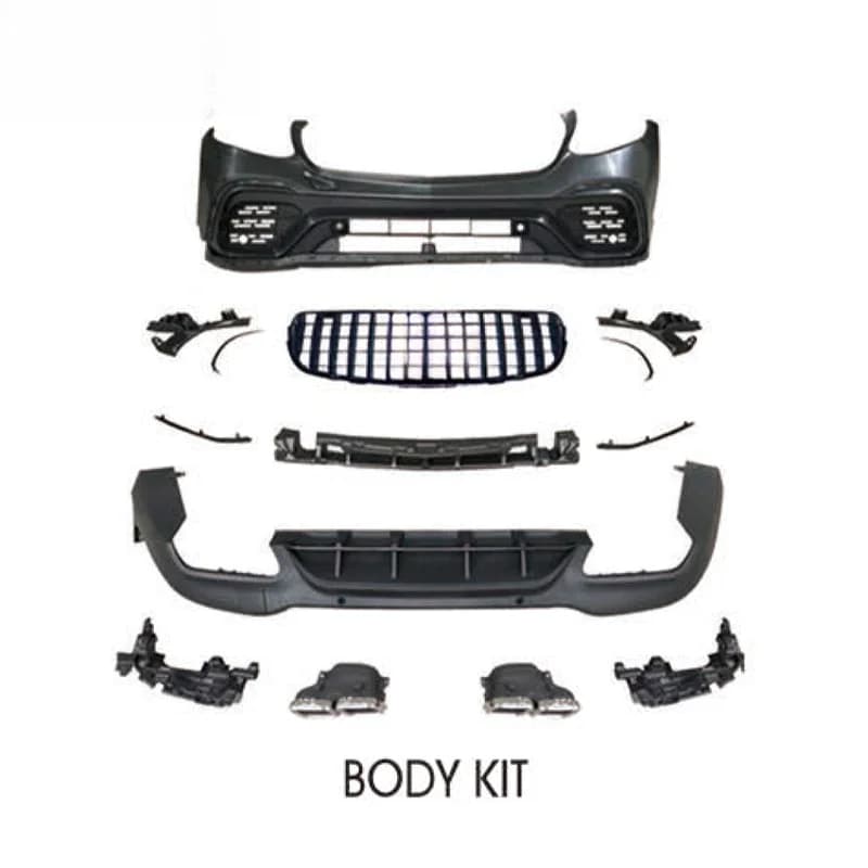High Quality GLC63 Style Body Kit With Bumper Grille For GLC 2016-2017 Exterior Upgrade Parts