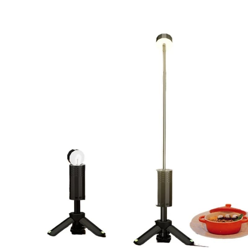 13000 mAh Magnetic Portable Hiking Camping Fishing Flashlight Retractable Camping Light