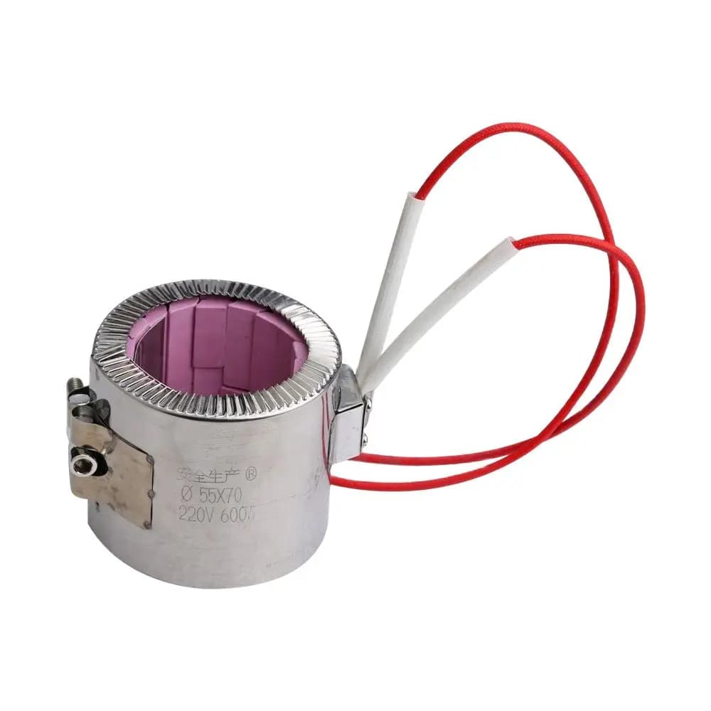 50X50mm/50X90mm/50X110mm Red Ceramic Band Heater 220V Max Temperature 1200 Celsius Degree Heating Element for Machinery