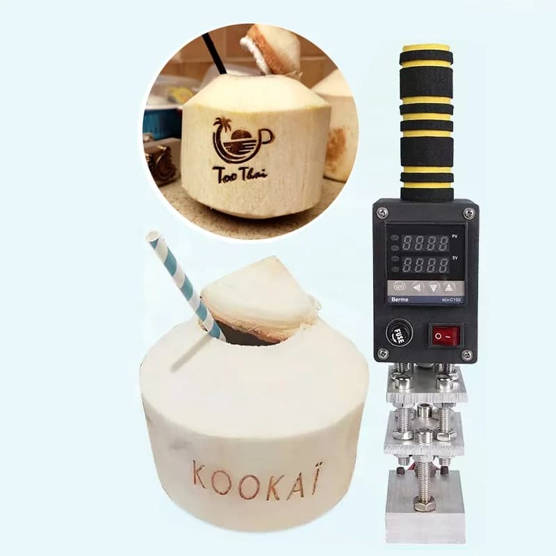 Coconut Stamping Machine Green Coconut Stamper