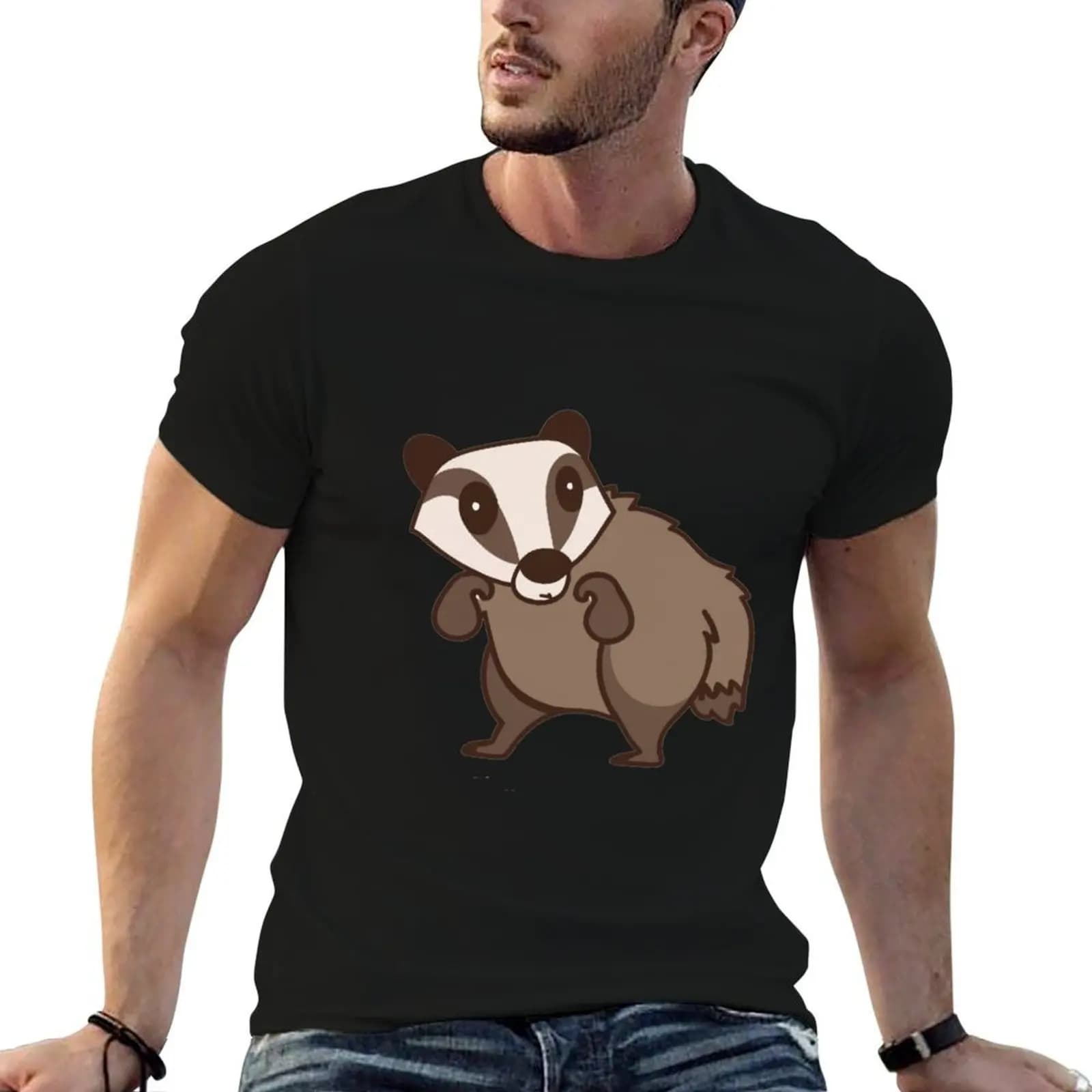 Badger Cute Dachs Cool T-Shirt oversize t-shirts man cute tops workout shirts for men