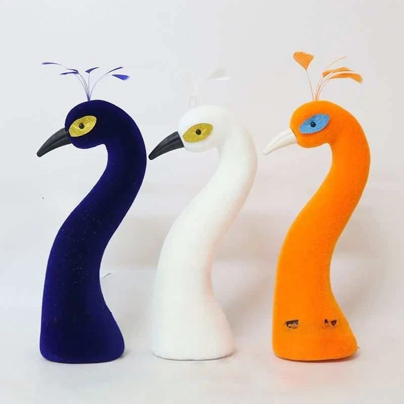 Peacock head model opening flower basket wedding wedding car head decoration material flower packaging