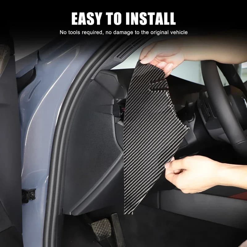 For BMW 5 Series G60 2023+ Soft Carbon Fiber Material Car Door Anti-Collision Sticker Car Protective Accessories 2Pcs