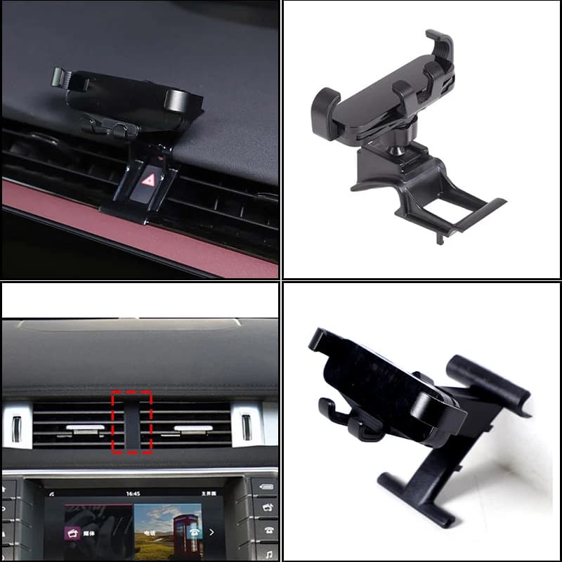 For Land Rover Range Rover Evoque L538 L551 2012-2025 ABS Car central control air outlet mobile phone holder mobile phone holder