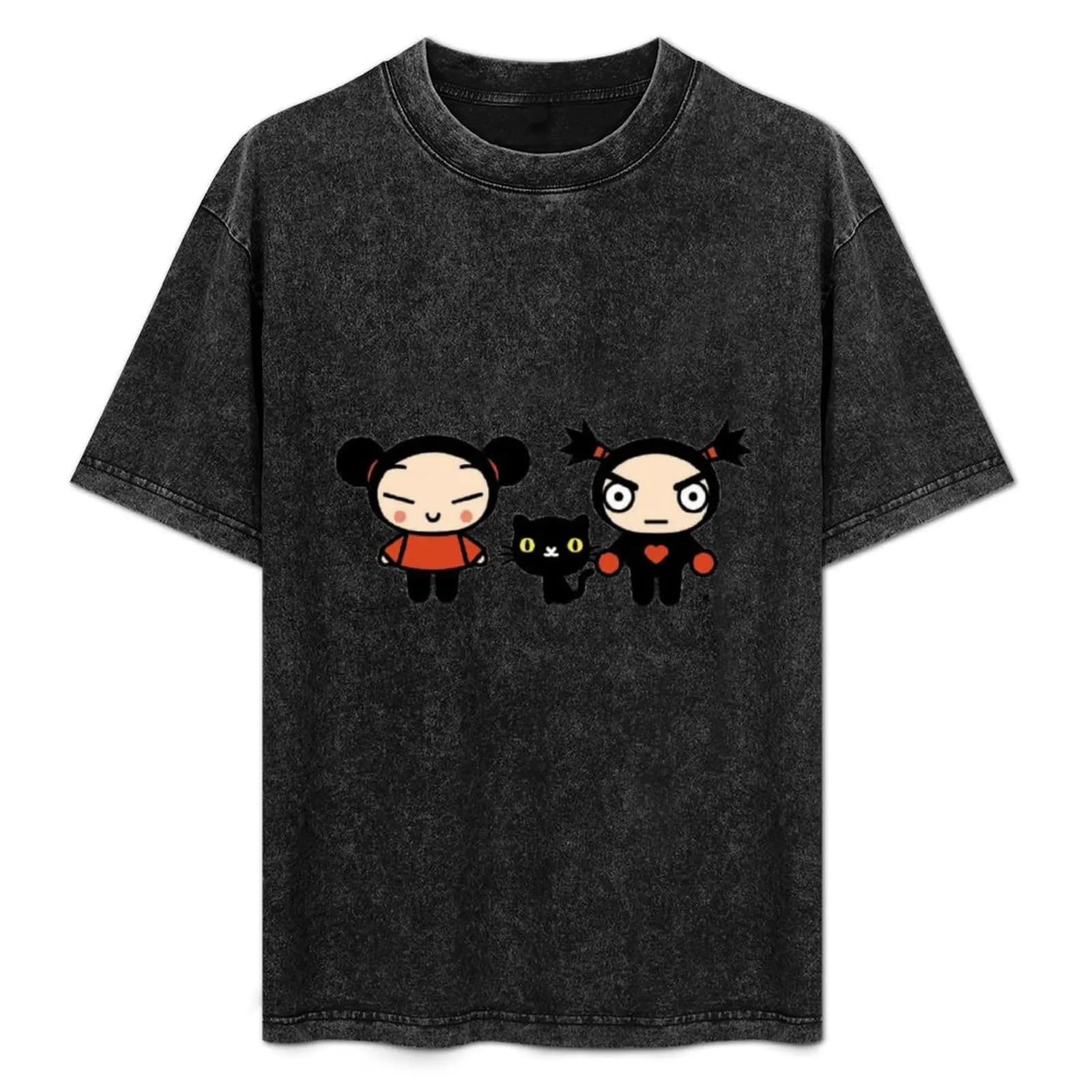pucca and garu T-Shirt man t shirt korean fashion quick drying heavy weight t shirts for men