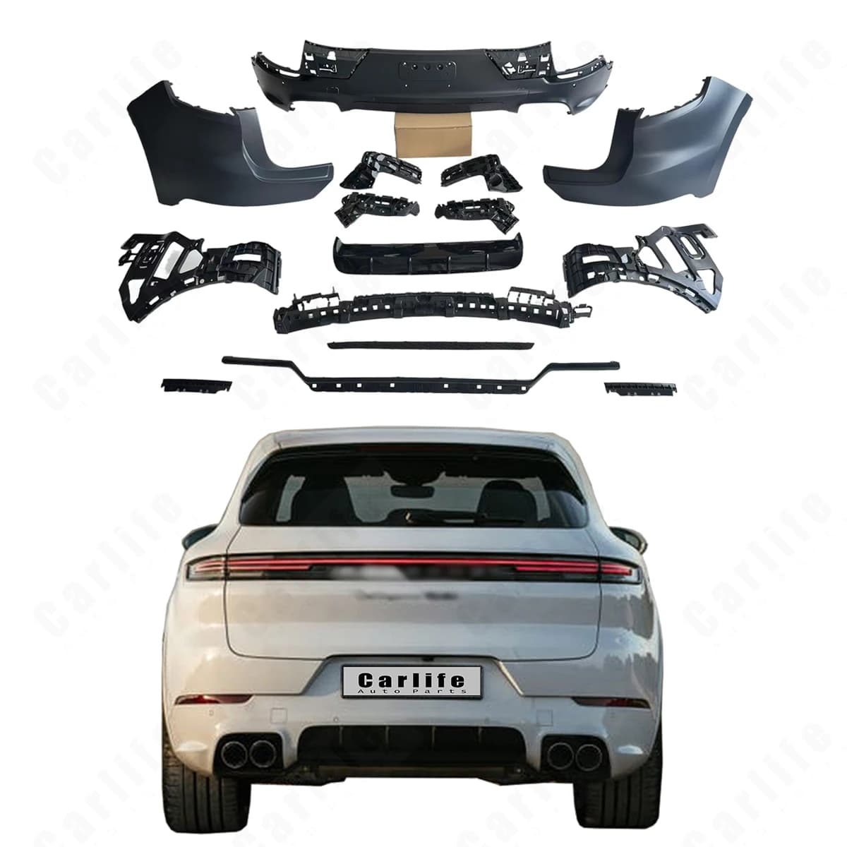 New Type Complete Set Bumpers Body Kit for   Cayenne 9Y0.2 2024+ Upgrade to TurboS Look Like.