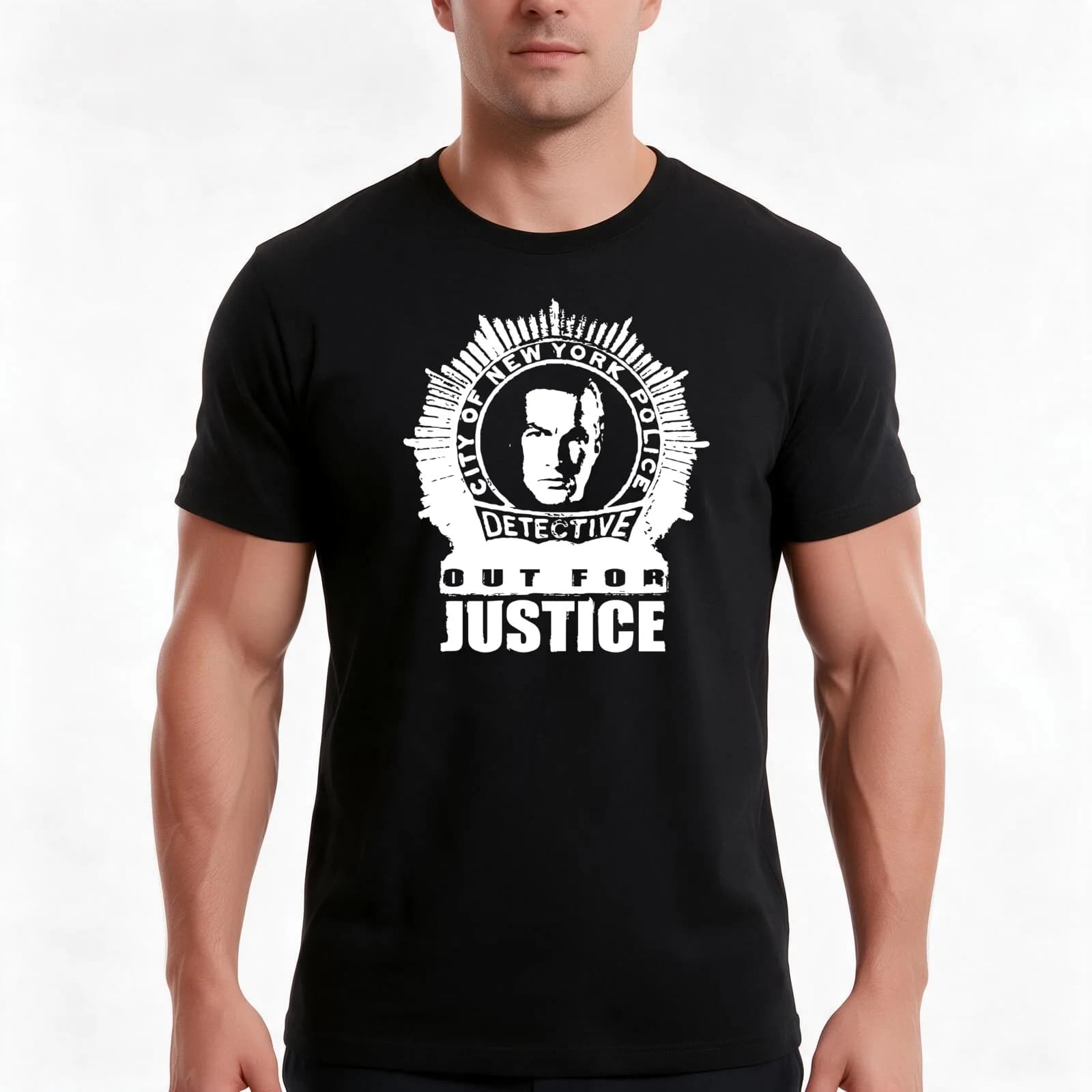 Steven Seagal T-Shirt, Summer Casual Cotton Tee, Oversized Streetwear Tops, Vintage Graphic Print, Loose Fit Short Sleeve