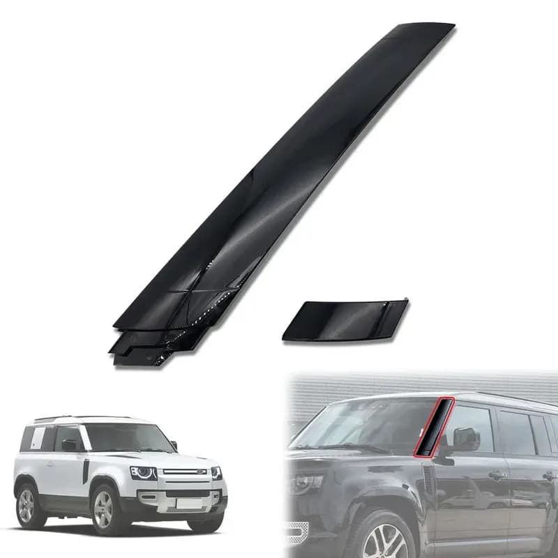 Replacement parts A Pillar Windscreen Finisher for Land Rover Defender 90 110 130 2020 2021 2022 Plastic Glossy Black