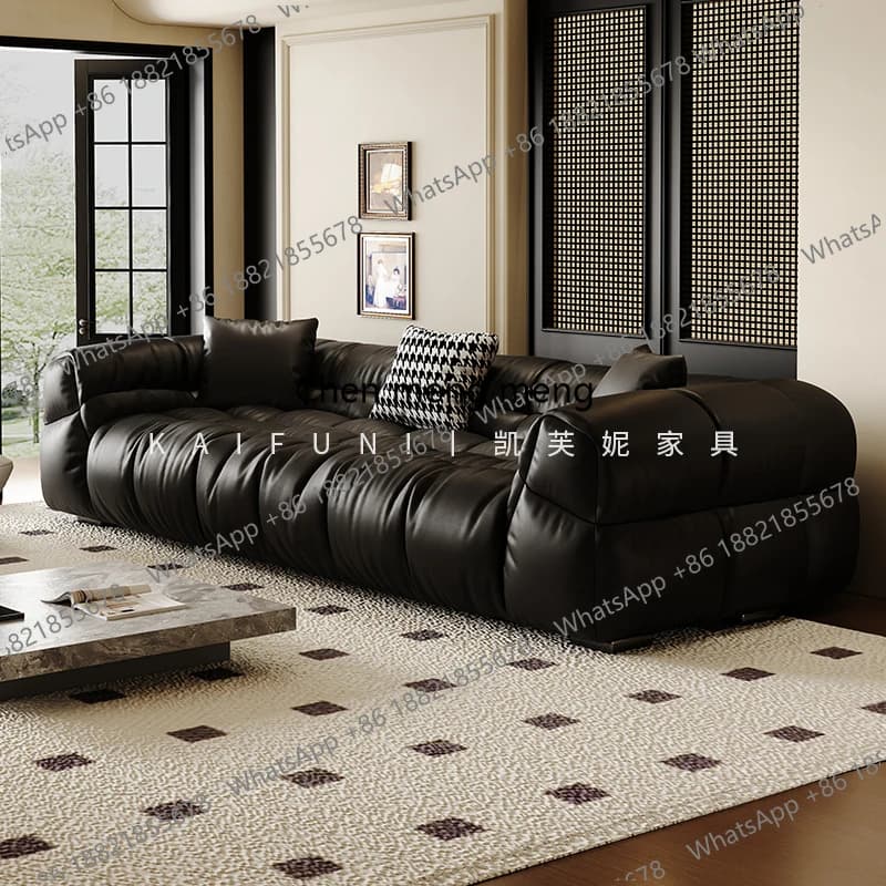 Puffs Lazy Living Room Sofas Leather Floor Curved Designer Outdoor Sofa Bedroom Cloud Air Modern Divano Postmodern Furniture