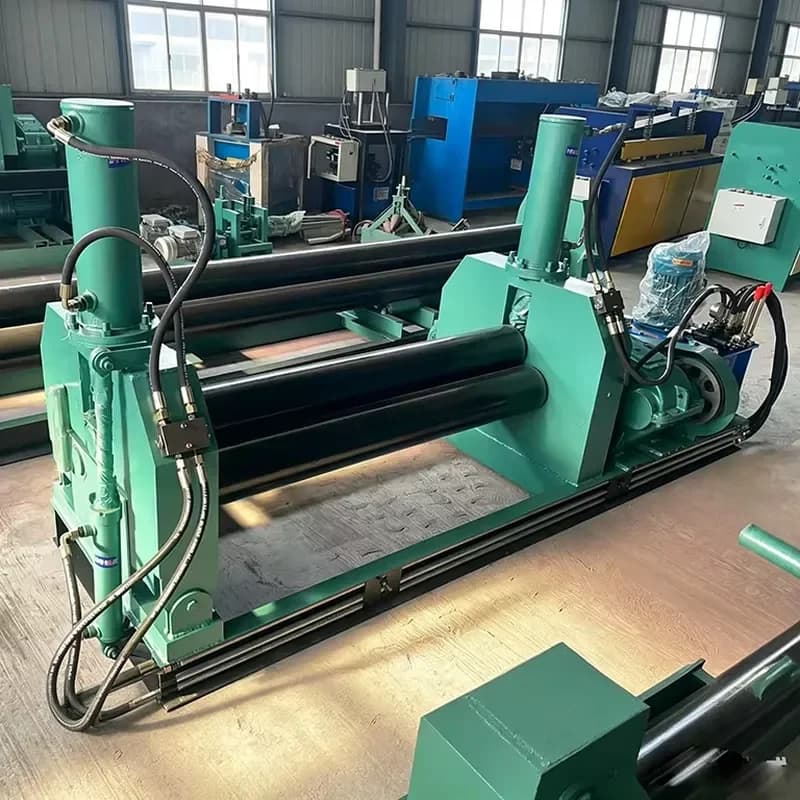 CE Certification Durable 3-16mm Rollable Thickness Iron Sheet Bending Rolling MachineEfficient Electric 3 Roll Metal Sheet