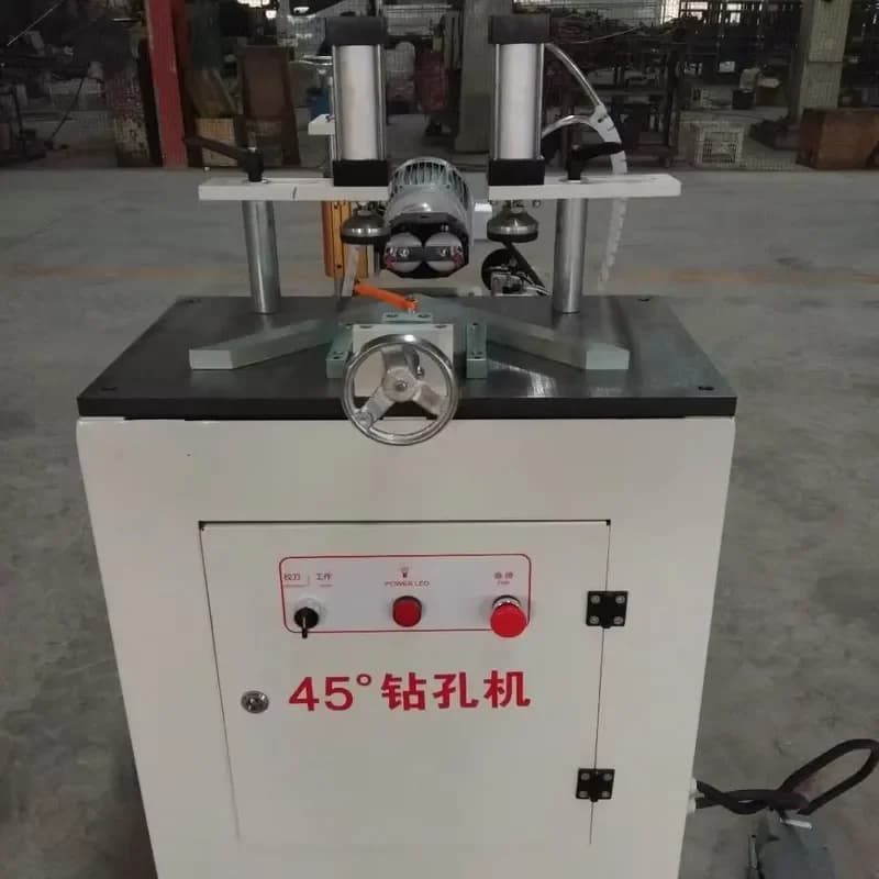 CE Certification Furniture Woodworking 45 Degree Drilling Machine Wood Pin Hole Double Head Oblique Hole Drilling Machine